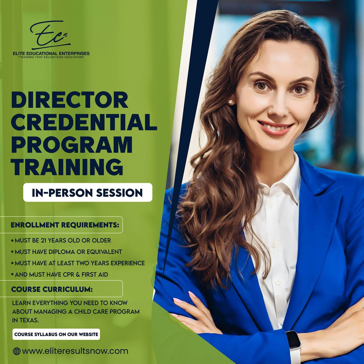 Director Credential Training Program - 3 Days- In-Person- Austin, Tx