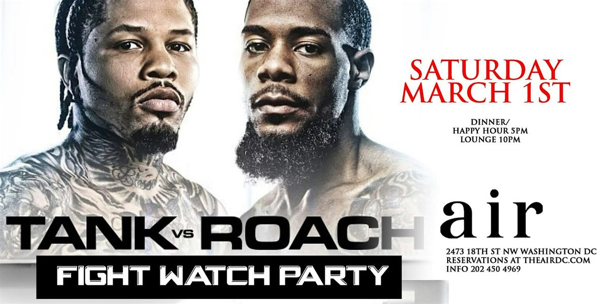 Tank vs Roach Fight Night Party