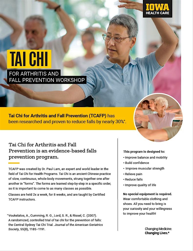 Virtual Tai Chi for Arthritis and Fall Prevention