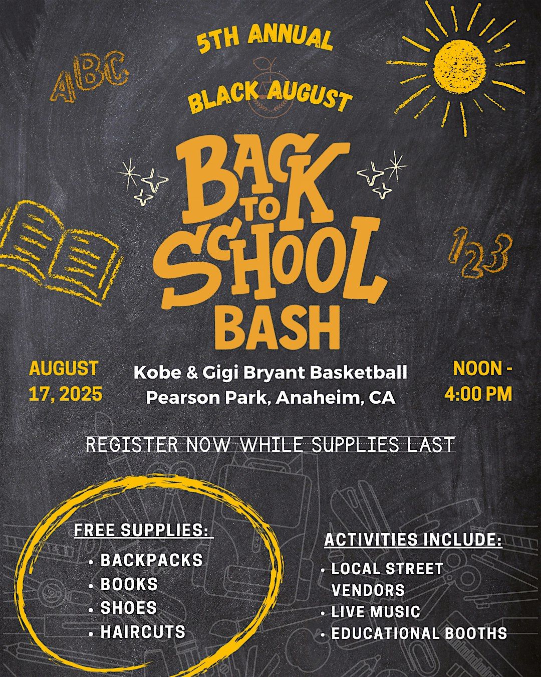 Black August: Back To School Bash