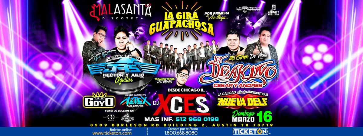 SONIDO LOS JRS, LOS DEAKINO, DJ X\u2019CES Y M\u00c1S