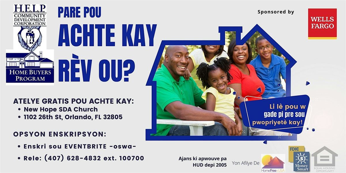 FREE Homebuyer's Education Seminar-  Haitian Creole Class