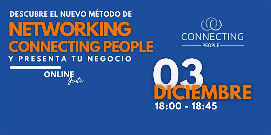 NETWORKING BARCELONA - CONNECTING PEOPLE - Online -3 DIC