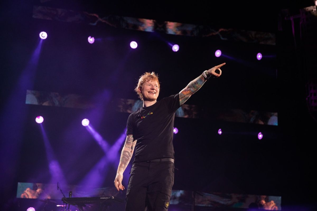 Ed Sheeran at Allegiant Stadium