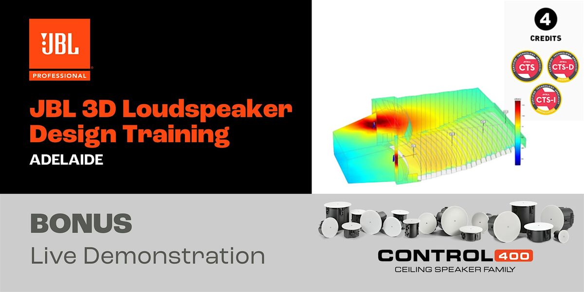 JBL 3D Loudspeaker Design Training - Adelaide