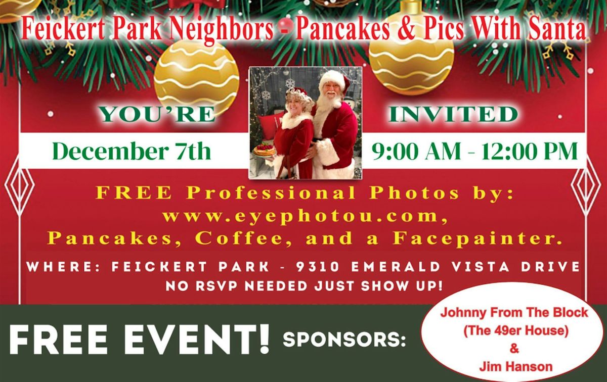 FREE SANTA EVENT: Pics & Pancakes With Santa