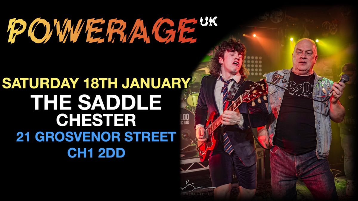 POWERAGE UK LIVE AT THE SADDLE