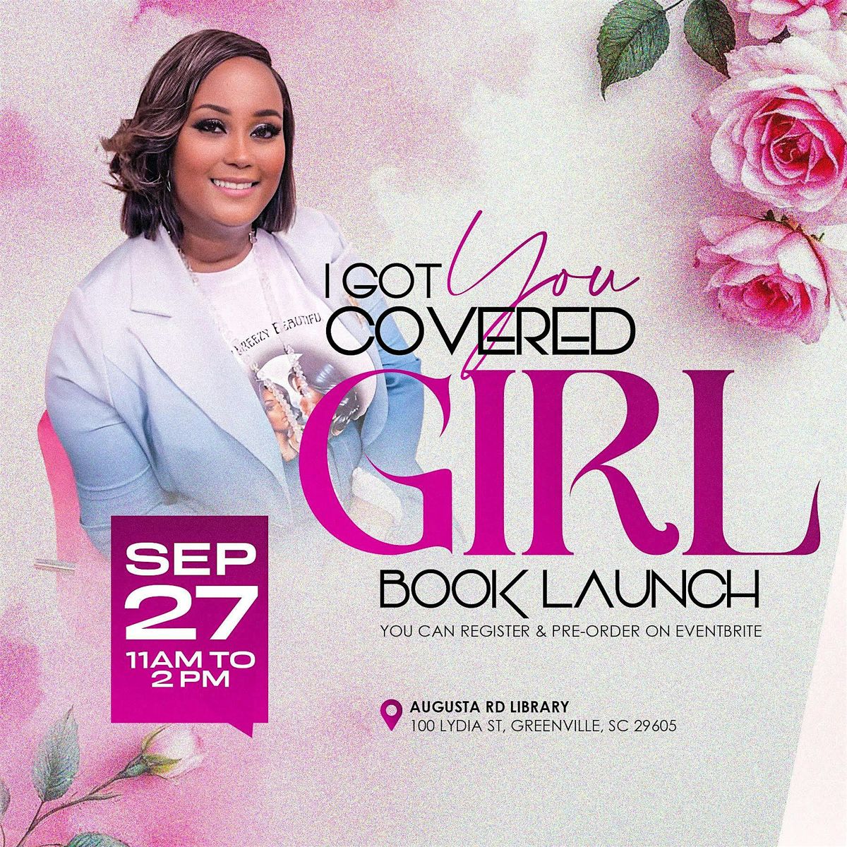 I got you covered girl empowerment session and book launch