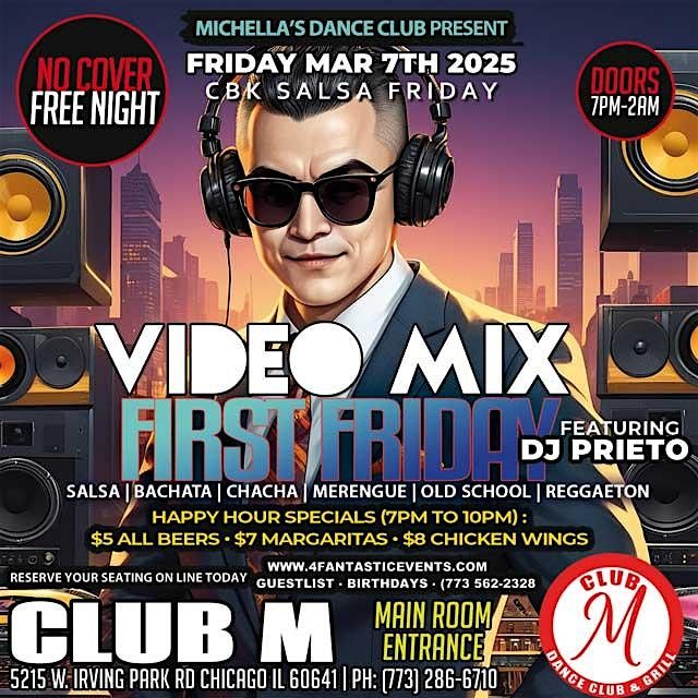 Video Mix First Friday @ CLUB M \u2013 No Cover Charge!