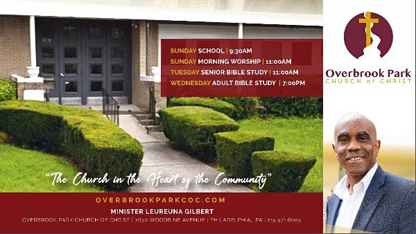 Overbrook Park Church of Christ In-Person and Virtual Worship