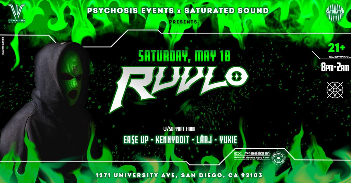 Psychosis Events x Saturated Sound Presents...RUVLO