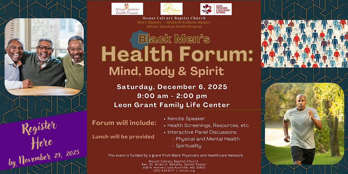 Black Men's Health Forum 2025
