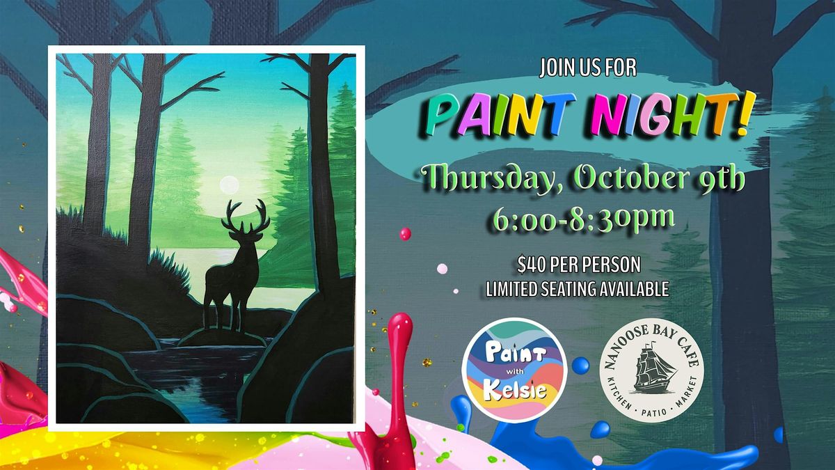 Paint Night At Nanoose Bay Cafe