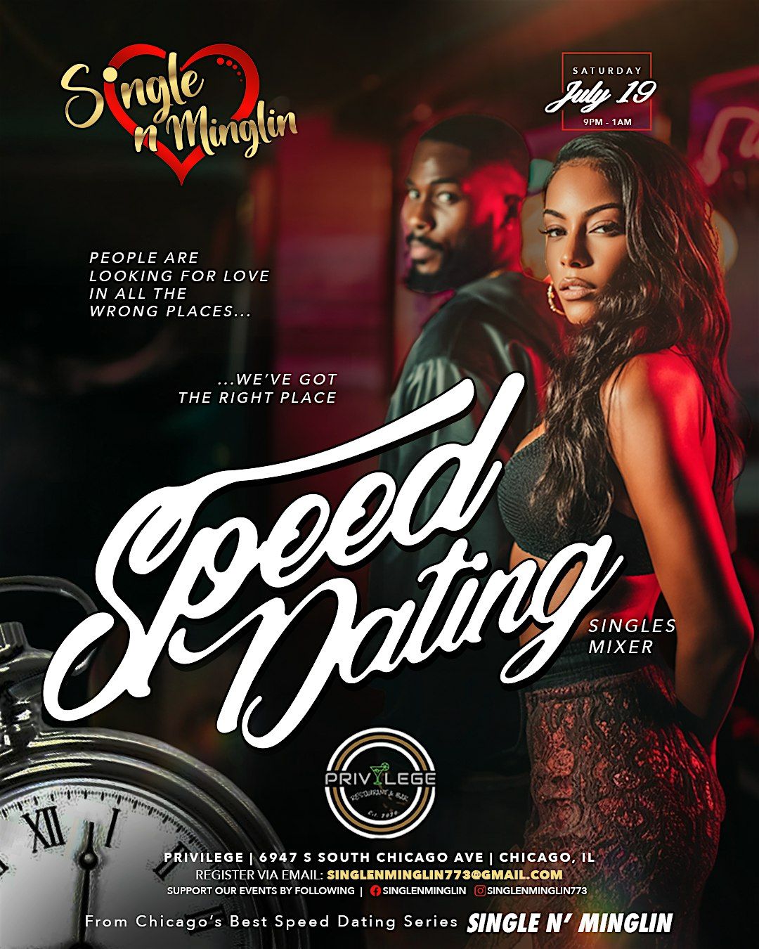 Single N Minglin \u201cSpeed Dating Event \u201c