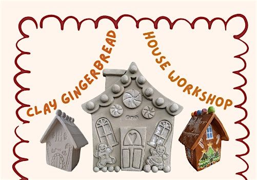 Clay gingerbread house workshop
