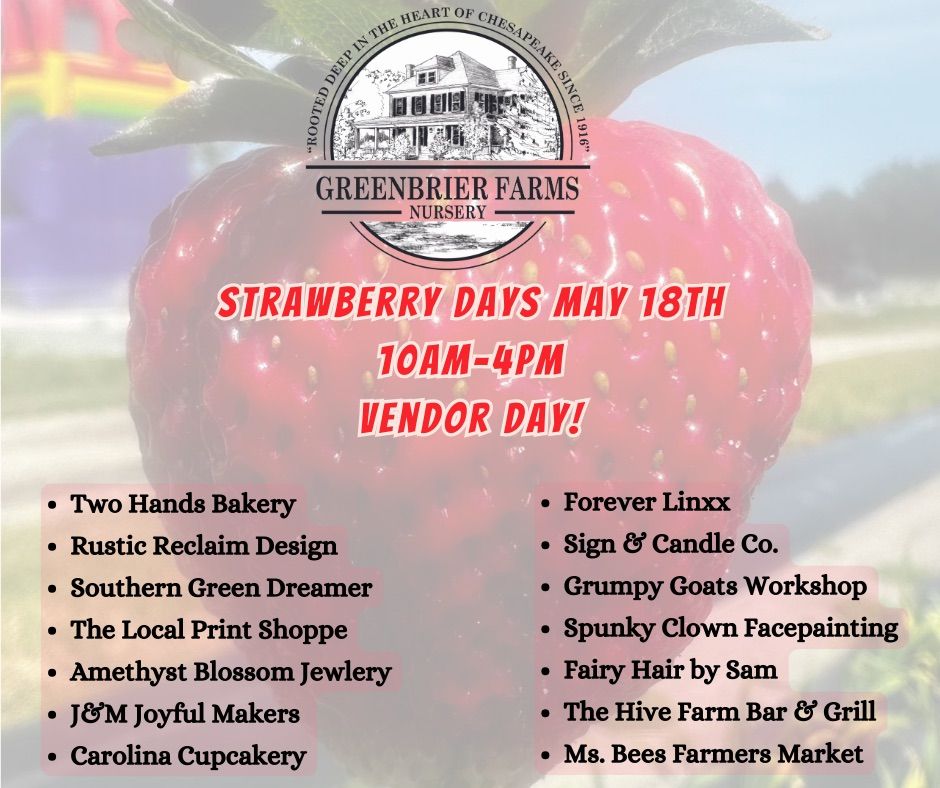 Strawberry Vendor Days