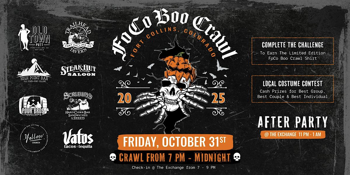 5th Annual FoCo Boo Crawl on Halloween Night