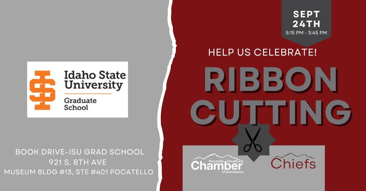 Book Drive Ribbon Cutting - ISU Graduate School