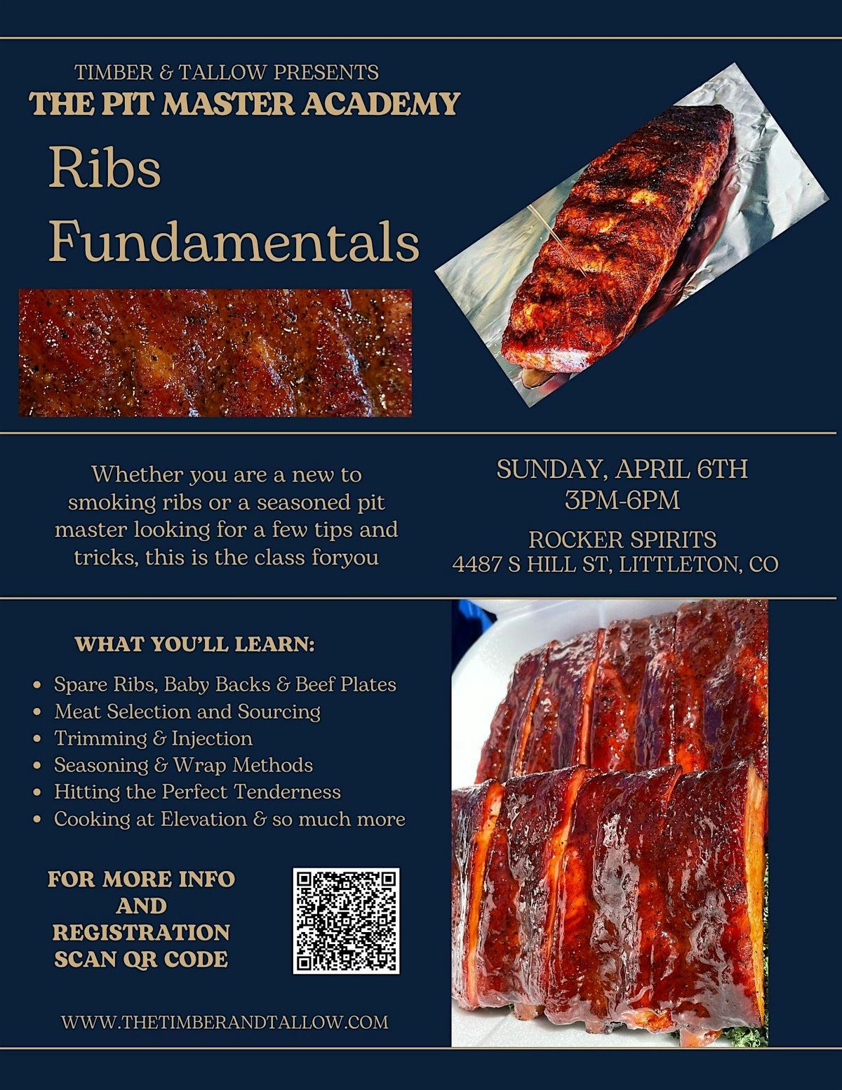 Timber & Tallow Presents: The Pit Master Academy Rib Fundamentals