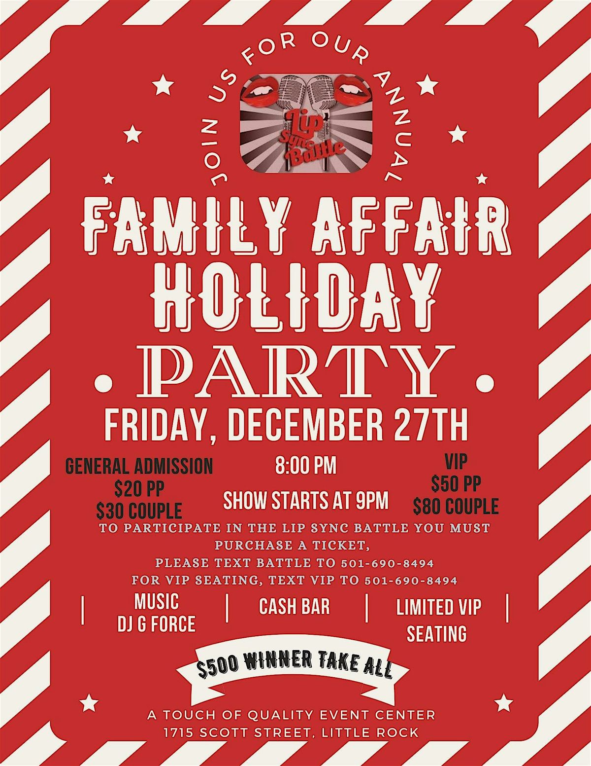 Family Affair Holiday Party & Lip Sync Contest