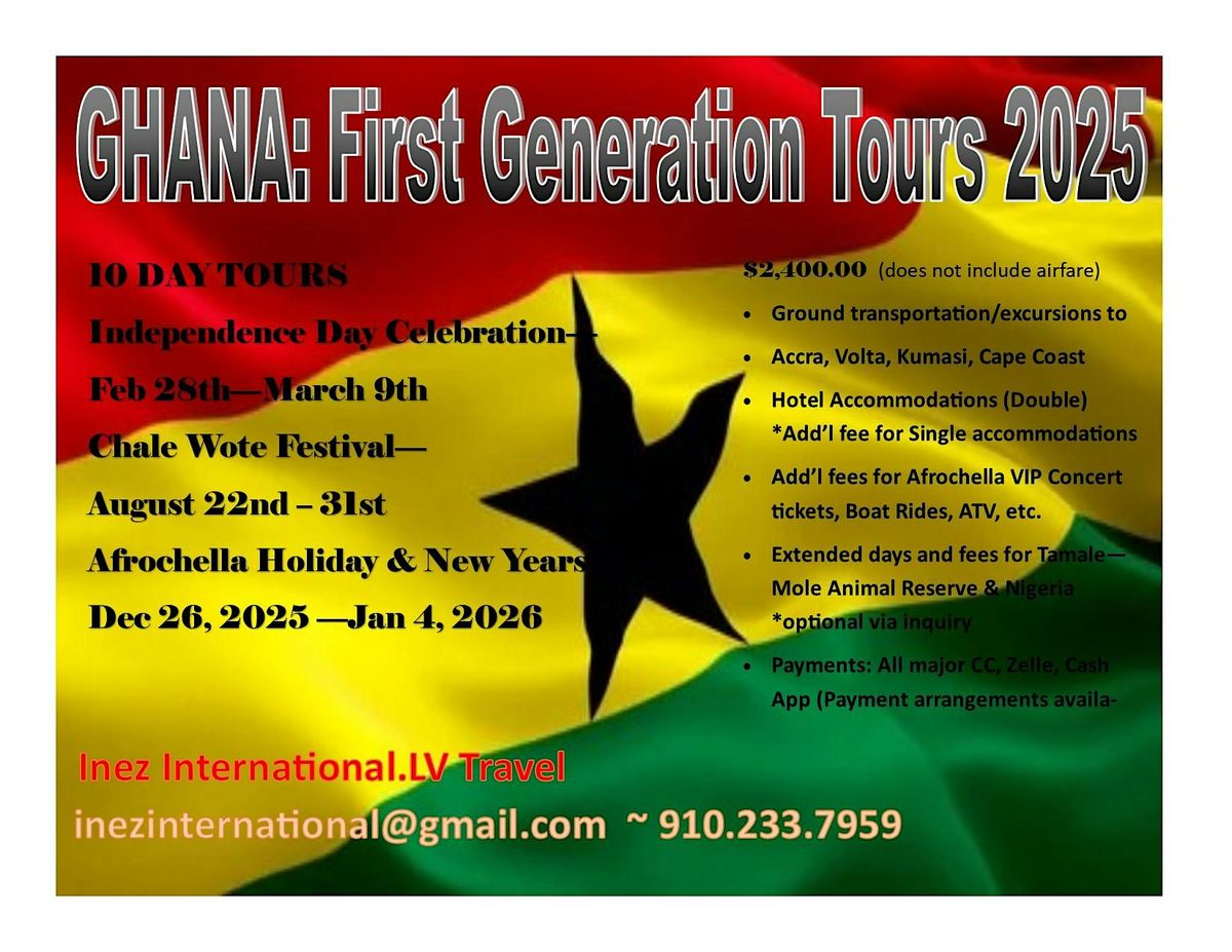 Ghana: First Generation Tours 2025