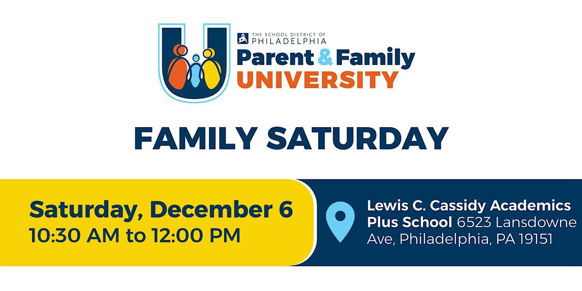 Family Saturday - December 6