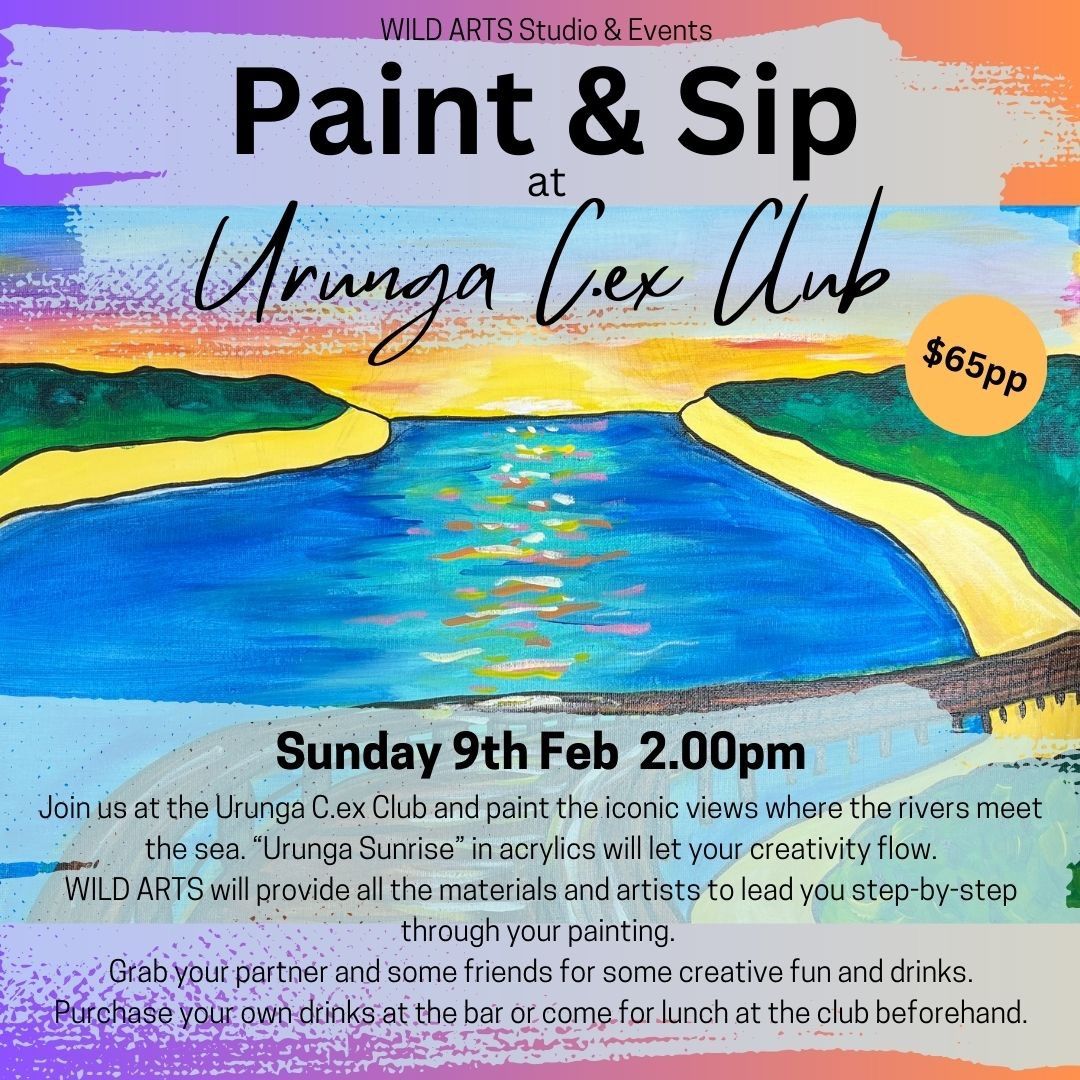 WILD ARTS Paint & Sip session at Urunga