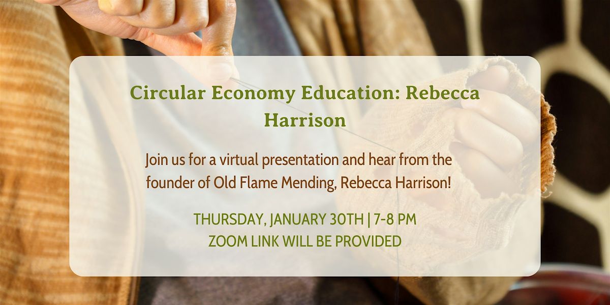 Circular Economy Education: Rebecca Harrison