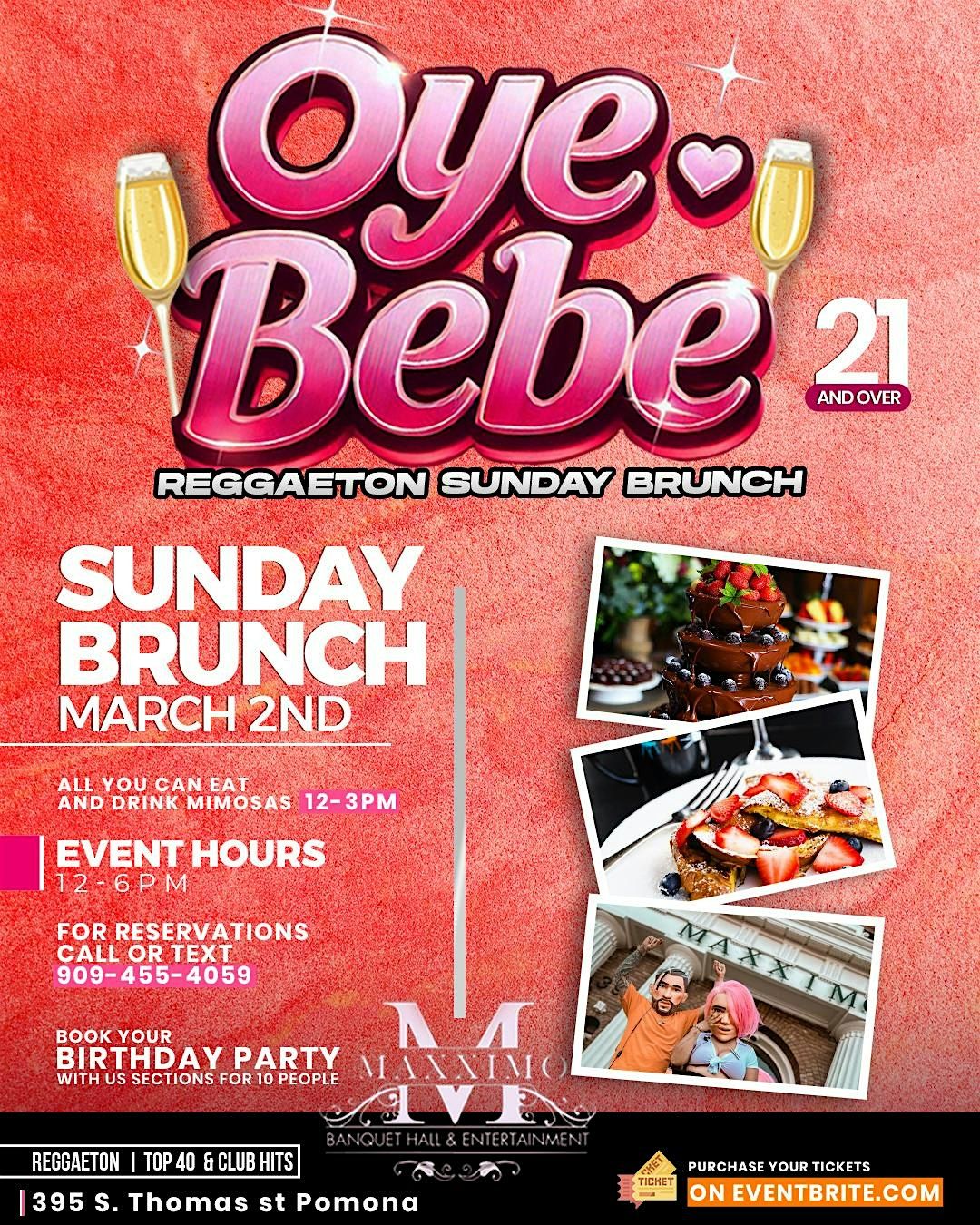 OYE BEBE REGGAETON BRUNCH 21+