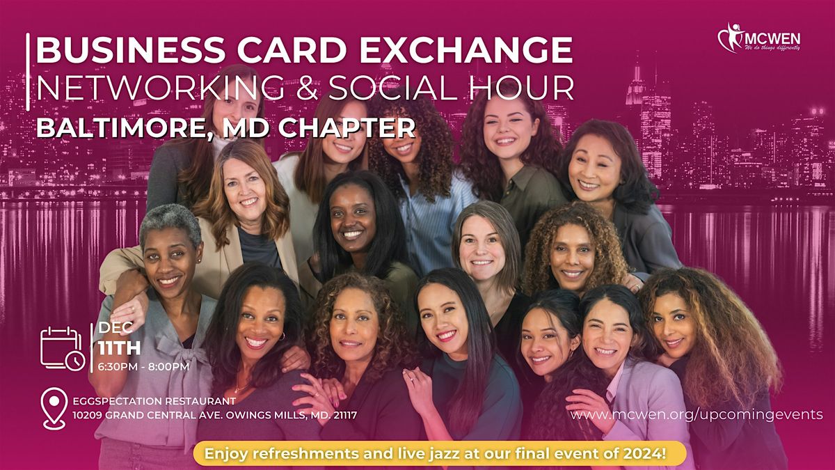 Business Card Exchange Networking & Social Hour