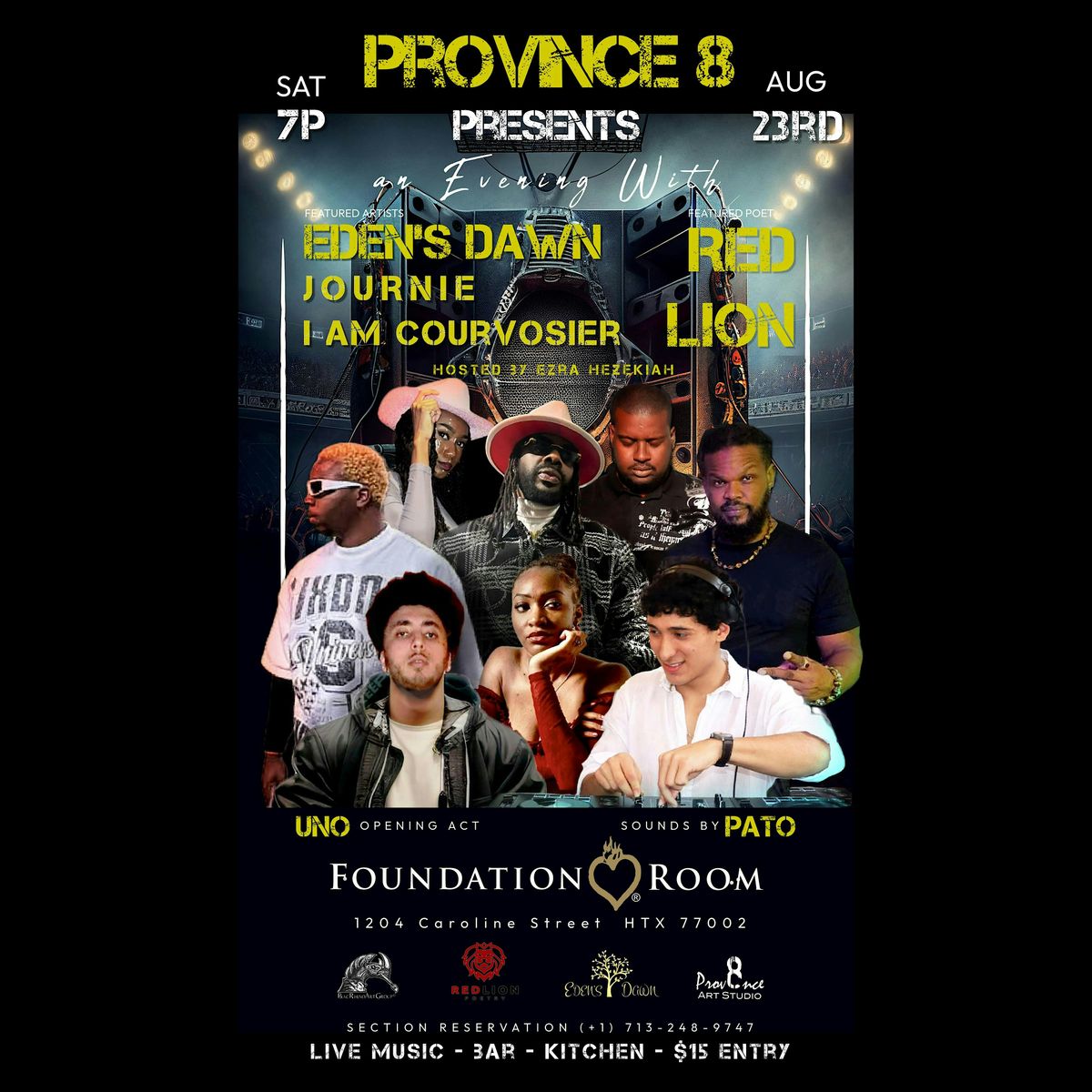 Province 8 Presents:  An Evening of R&B, Hip-Hop  &  Poetry