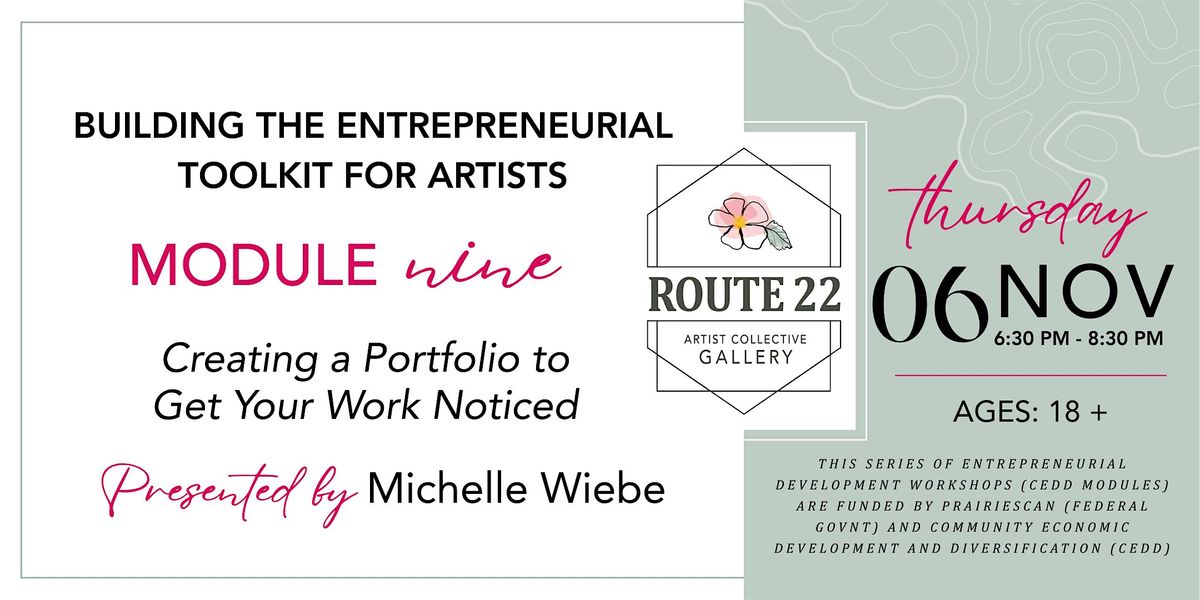 CEDD Module #9: Creating a Portfolio to Get Your Work Noticed