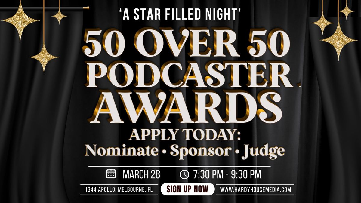 50 Over 50 Podcaster Awards