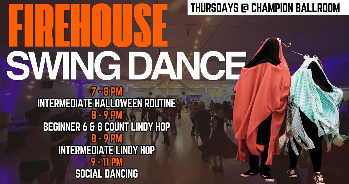 Firehouse Swing Dance- DJ Nights October 2024 (THURSDAYS)