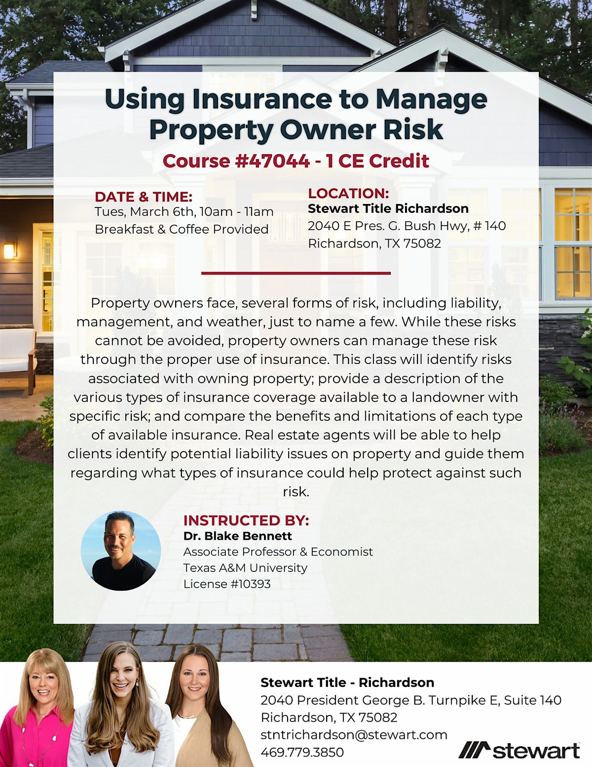 CE Class: Using Insurance to Manage Property Owner Risk