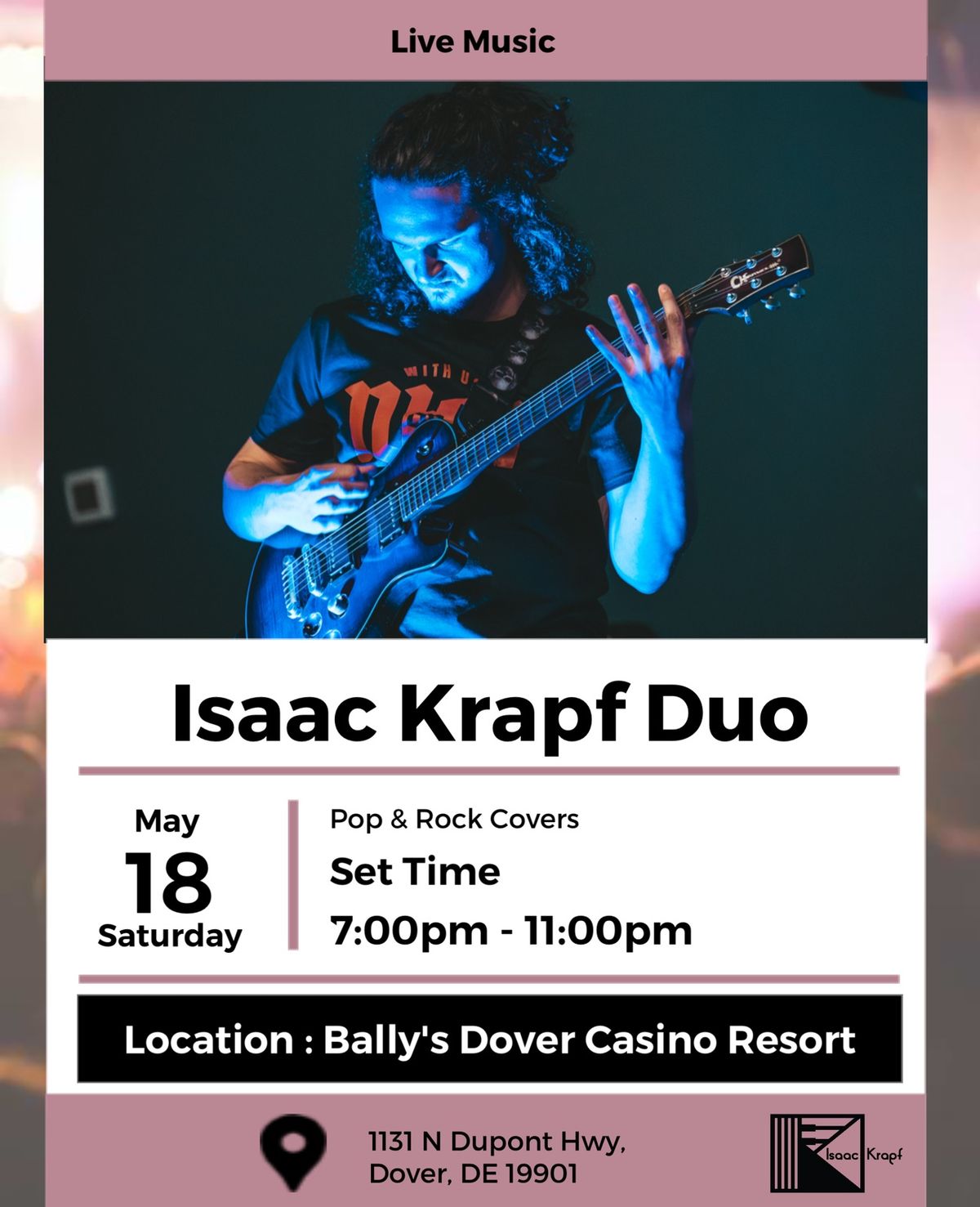 Isaac Krapf Duo : Bally\u2019s Dover Casino Resort