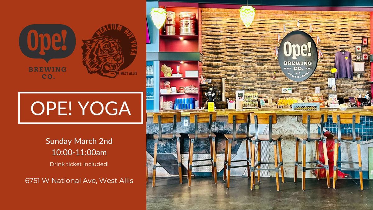 Ope! Yoga at Ope! Brewing Co. West Allis