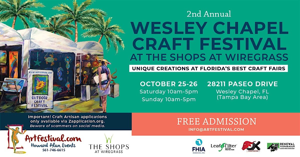 2nd Annual Wesley Chapel Craft Festival at the Shops at Wiregrass