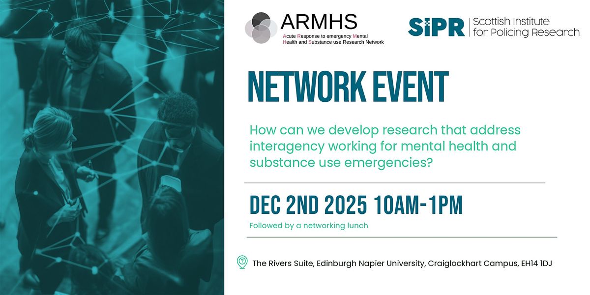 You are invited to an ARMHS & SIPR Network Event  - 2nd December 2025