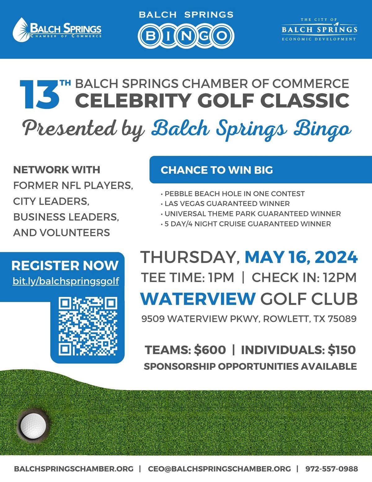  13th Balch Springs Chamber of Commerce Celebrity Golf Classic