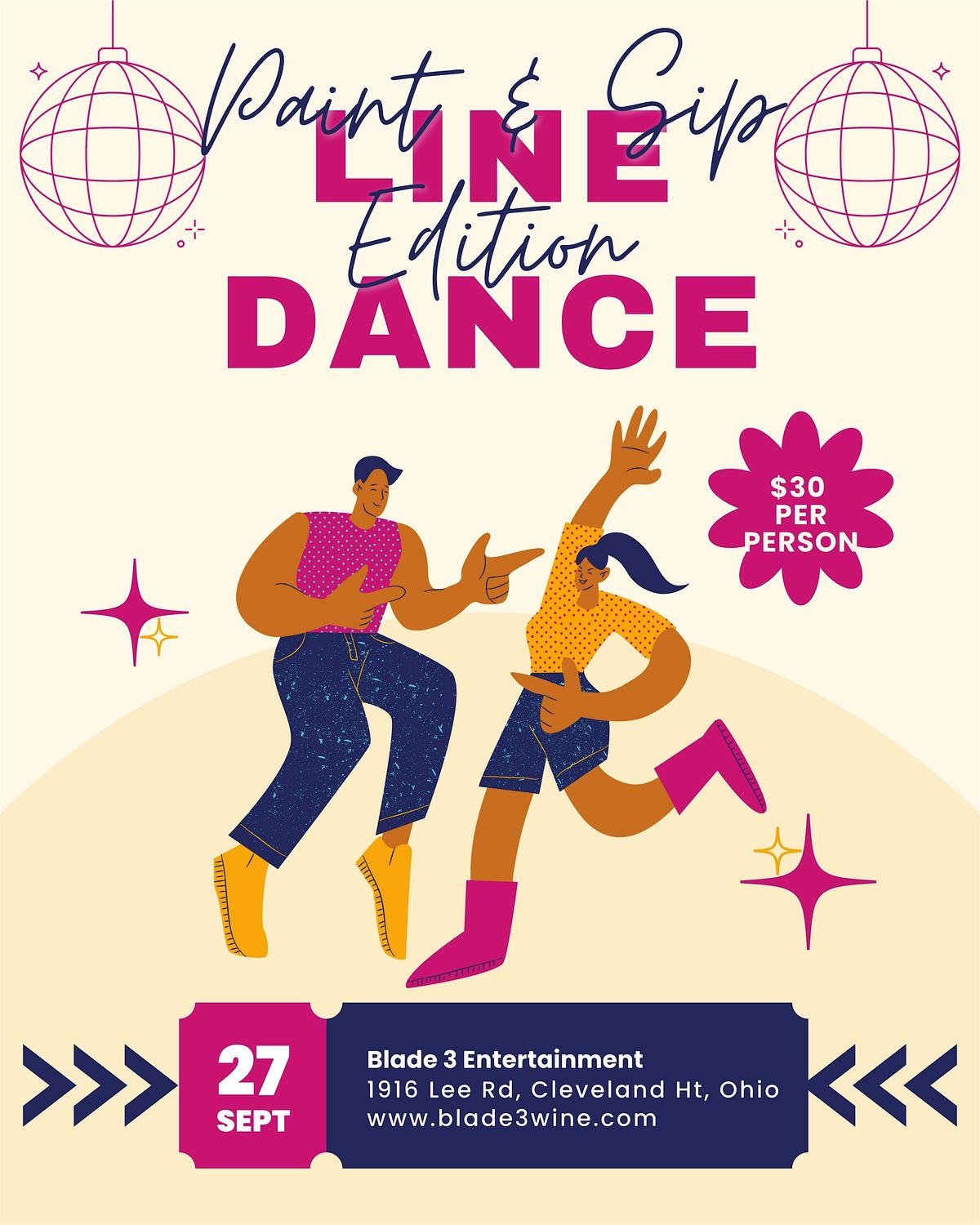 Paint & Sip Line Dance Edition