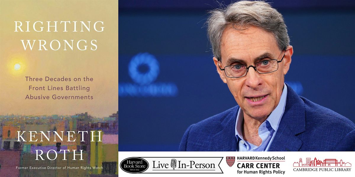 Kenneth Roth at the Cambridge Public Library