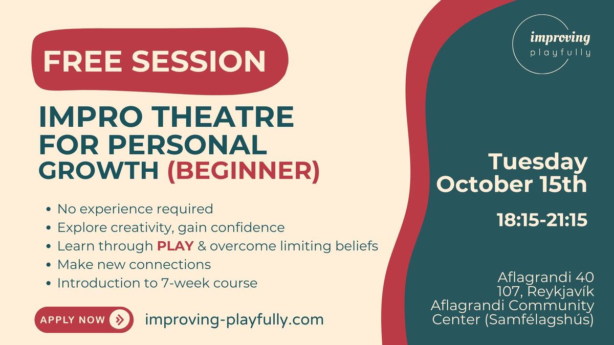 FREE Impro theatre workshop - no experience required!