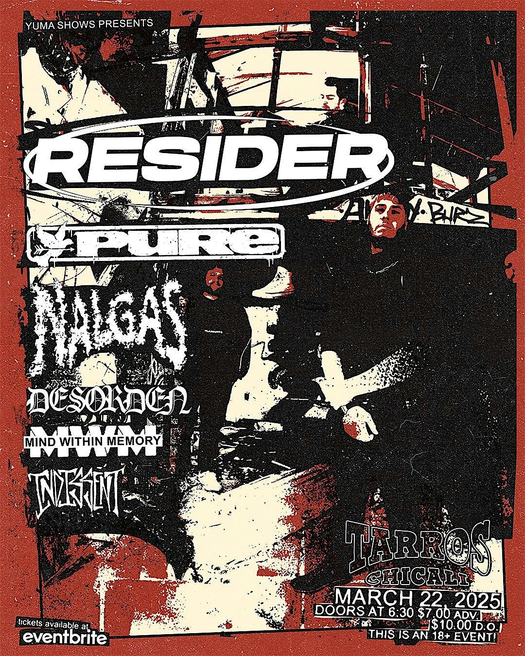 Rad Show ft: RESIDER+PURE+ NALGAS+DESORDEN+MIND WITHIN MEMORY+INDISSENT