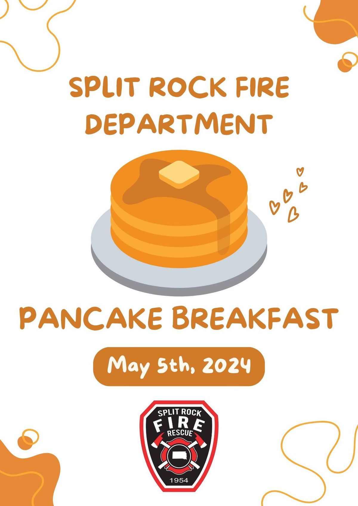 2024 Split Rock Fire Department - Pancake Breakfast