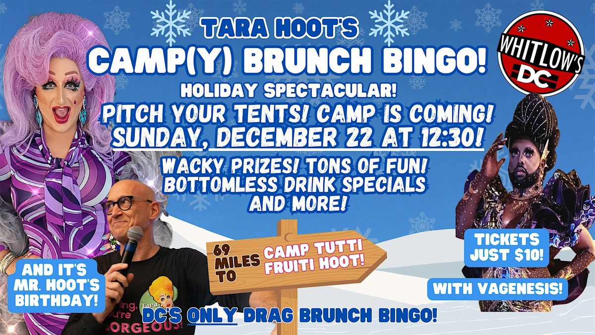 Tara Hoot's Camp(y) Brunch Bingo at Whitlow's