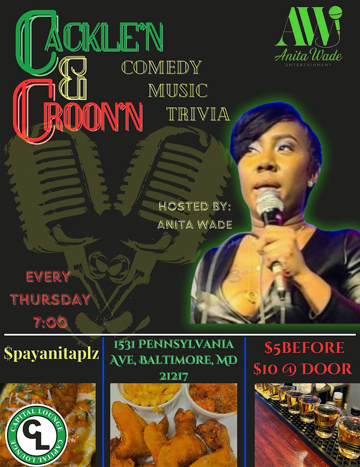 Cackle'N & Croon'N Comedy , Music and Trivia