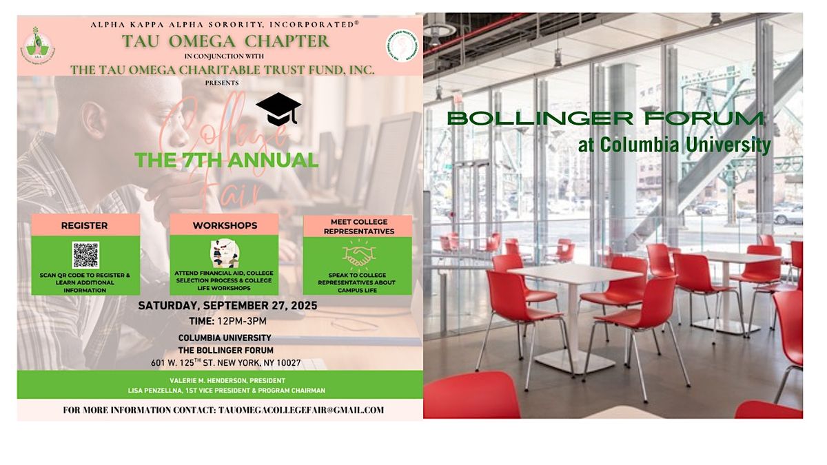 7th Annual College Fair --- Join Us...