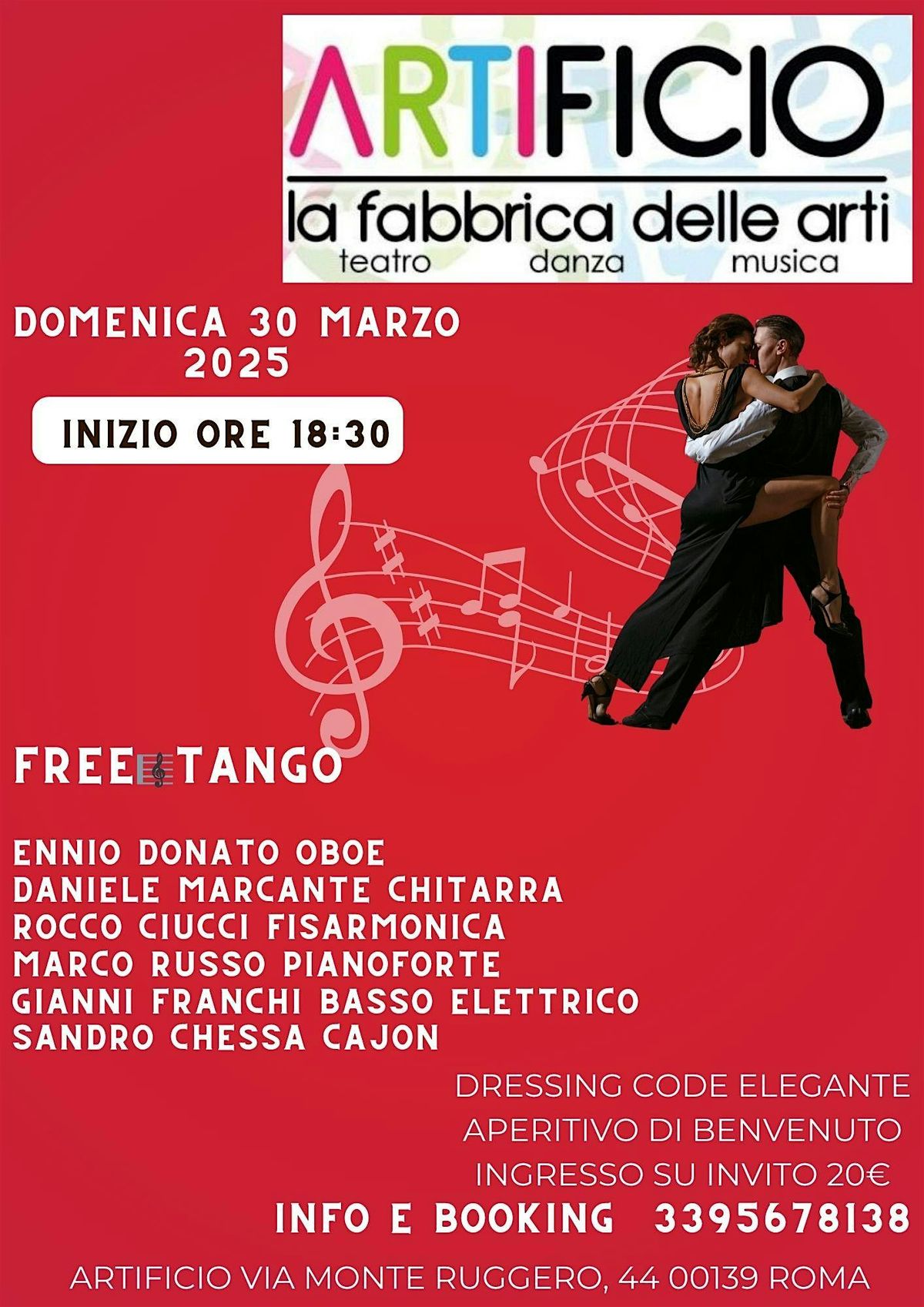 FREE TANGO  Rose e Vino Rosso  guest: Lemuri Il Visionario, Antonio La Rosa