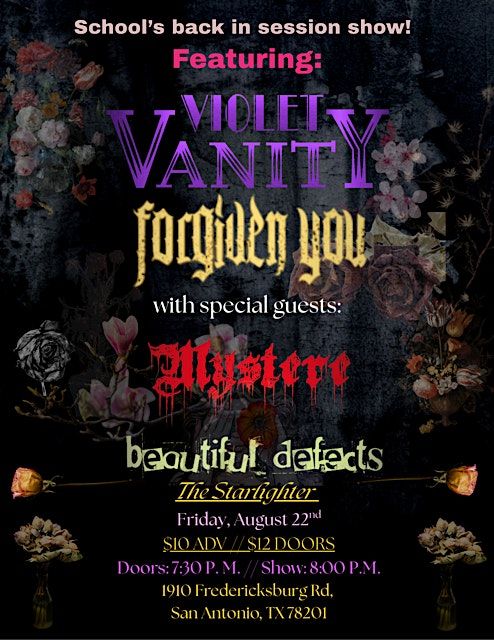 Forgiven You \u2022 Violet Vanity \u2022 Mystere \u2022 Beautiful Defects